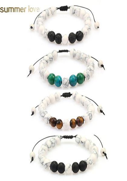 

new 8mm black lava stone beads bracelets natural tiger eye stone volcanic rock beaded hand strings diffuser elastic yoga chakra me9131791