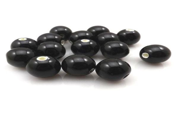 

14mm black round ceramic loose beads pack of 100pcs fashion ceramic accessory for diy4832054