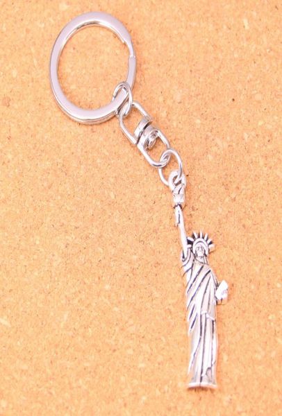 

fashion keychain 4914mm statue of liberty new york pendants diy jewelry car key chain ring holder souvenir for gift5130743, Slivery;golden