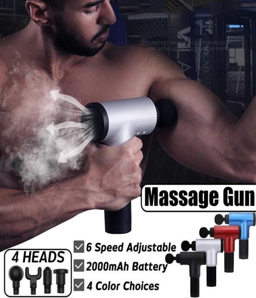 

muscle relaxation massage gun therapy gun 6 gear adjustable massage gun deep muscle relax massager body shaping relax1256588
