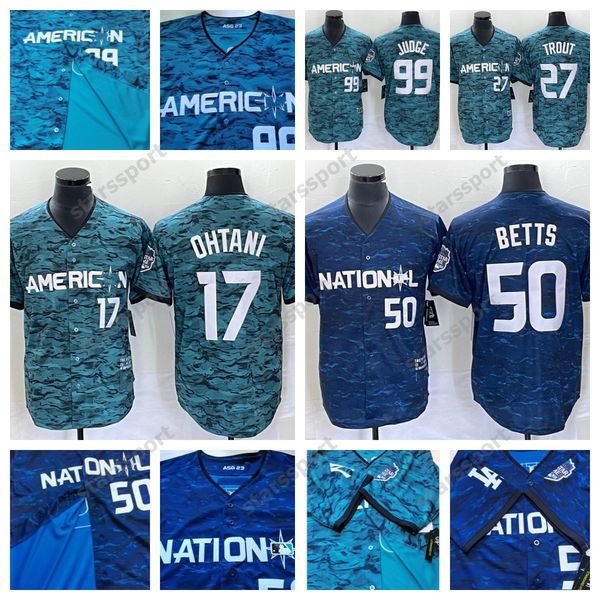 

men 2023 all-star game shohei ohtani jersey women josh jung acuna jr. aaron judge griffey jr. corbin carroll mookie betts sean murphy youth, Blue;black