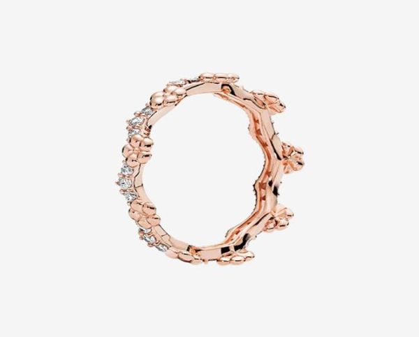 

fashion rose gold plated crown ring women girls summer jewelry for real 925 silver cz crystal flowers crown rings with original4336958, Slivery;golden