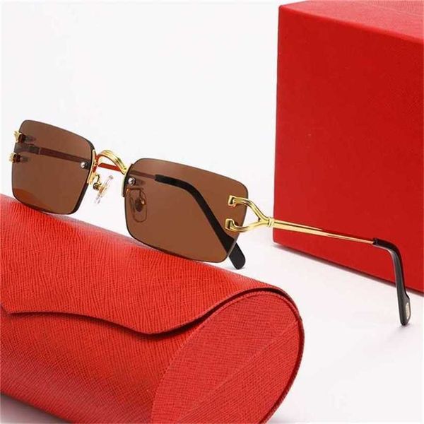 

sunglasses 2023 designer new korean women's frameless fashion street glasses personalized claw legskajia new, White;black