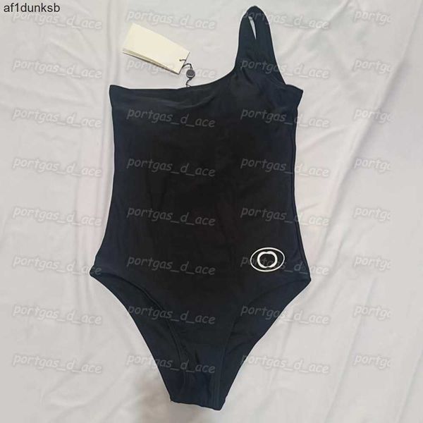 

holiday ggity suit womens one piece swimwear 2 letters embroidered bathing padded swimsuit colors summer beach, Black