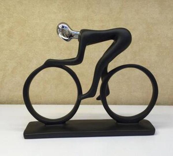 

cycling black resin craft ornaments modern minimalist fashion crafts7249465, Silver