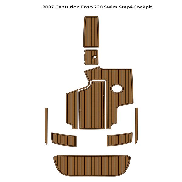 

2007 centurion enzo 230 swim platform cockpit pad boat eva teak deck floor mat