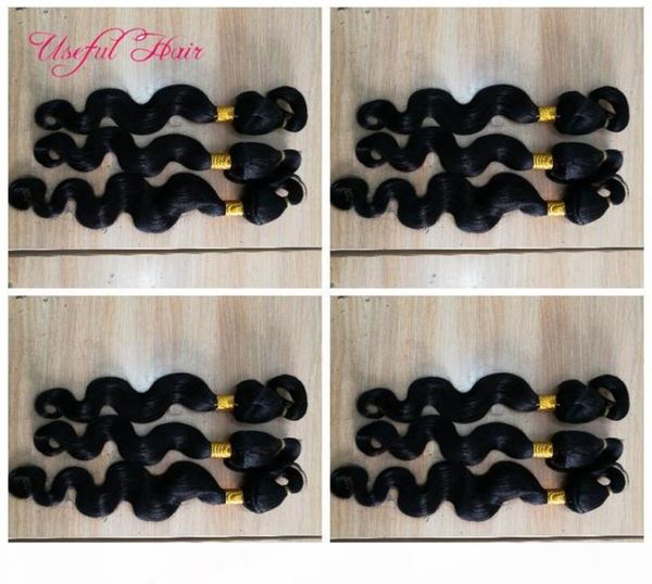 

human hair extensions hair braid in bundles no sew no crochet unprocessed brazilian straight brazilian virgin 9559570, Black