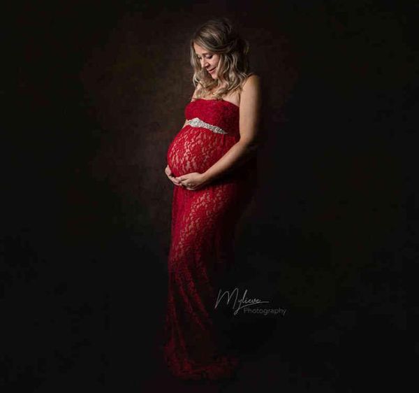 

donjudy maternity dresses for po shoot lace pregnancy dress pography prop maxi gown dresses for pregnant women 2022 aa5889014, White