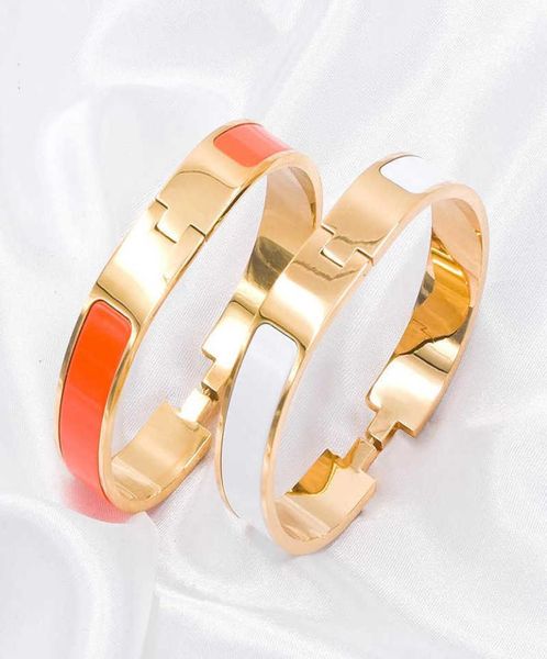 

fashion high quatity h buckle lady sterling silver bangle men gold bracelets designer luxury jewelry women039s bracelet and ori6163134, Black