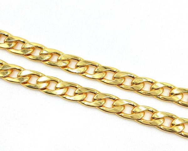 

usenset 11mm stainless steel 18k gold plated cuban curb dog pet or cat link chain collar pet supplies9105520, Silver