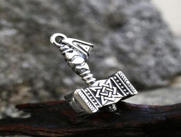 

yutong vikings pendant necklace mjolnir pendant north necklace stainless steel chain norse viking jewelry bp8482281z4017528, Silver