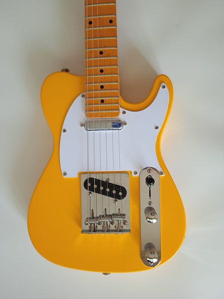 

electric guitar gloss 27"mini telecaster 2023 style mini yellow guitars summer orange white pickguard travel party