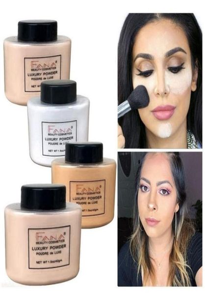 

fana 4 colors face foundation powder professional makeup setting loose translucent matte banana finishing oilcontrol smooth miner4439862