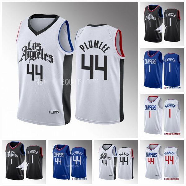

2023 paul 13george clipperes jersey kawhi 2leonard norman 24powell russell 0westbrook marcus 8morris sr. eric 10gordon mason 44plumlee teran, Black;red