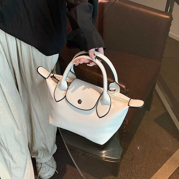 

french longxiang bag bucket wang ziwen same 2023 new one shoulder handheld messenger female, Pink;blue