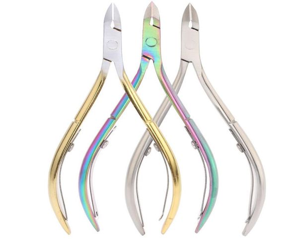 

selling professional manicure tools stainless steel rainbow cuticle nail clipper nail nippernail cutter2188351