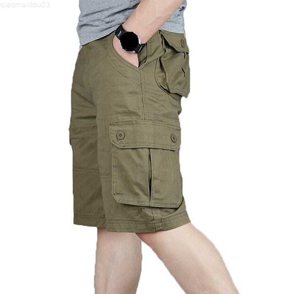 

men's shorts cargo shorts men summer fashion army military tactical homme shorts casual multi-pocket male baggy trousers plus size 42 4, White;black
