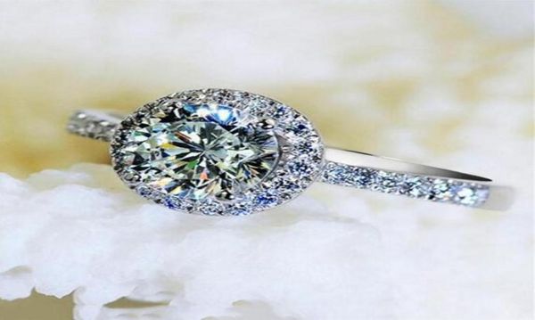 

original shinning honorable luxury jewelry 925 sterling silver round cut 5a cubic zirconia cz diamond engagement band ring for woi1609250, Slivery;golden