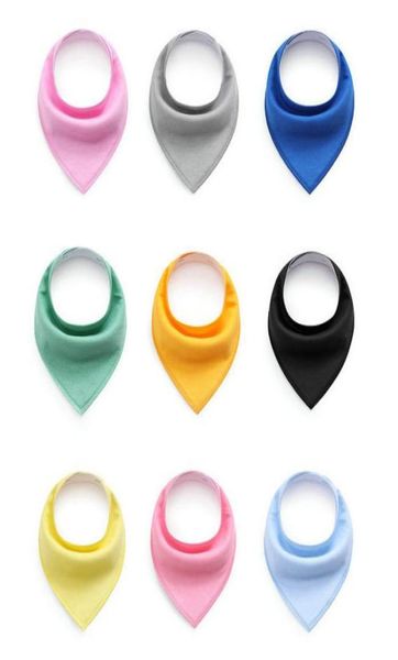 

13 colors whole high baby 100 cotton bibs infant soft burp cloths feeding restaurant bib towel triangle scarf newborn scarfs 3727090