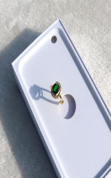 

luxurious 18 kt yellow solid gold gf jewelry cz big natural green onyx cluster ring size open5330737
