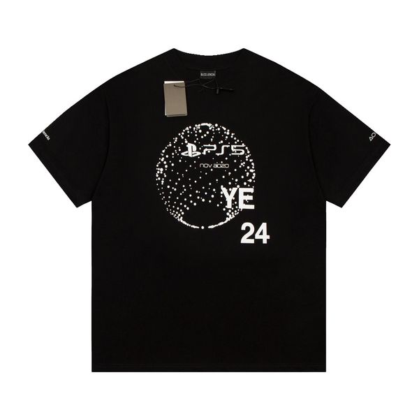 

blcg lencia summer t-shirts high street hip-hop style 100% cotton quality men and women drop sleeve loose tshirts oversize 23260, White;black