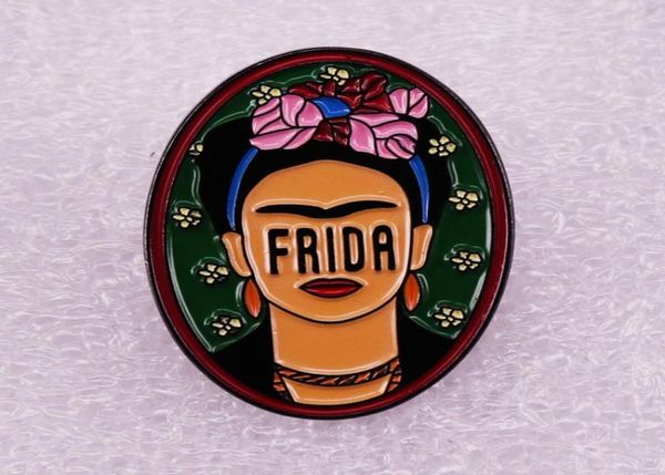 

gorgeous feminism enamel pin wrap clothes lapel brooch fine badge fashion jewelry friend gift frieda brooch feminist badge8251538, Blue