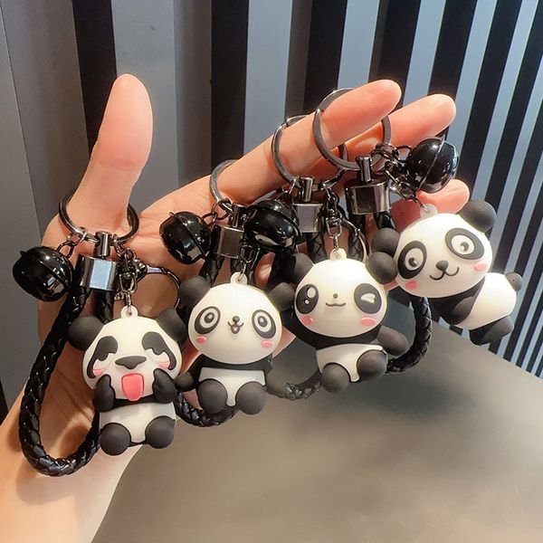 

panda doll keychain car pendant cute backpack pendant cartoon student gift