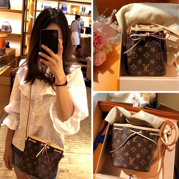 

10a quality designer bucket bags drawstring small big coated leather iconic shape closure designers women bag strap crossbody shoulder bags