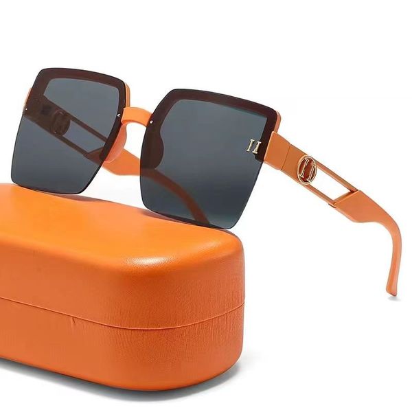 

male and female designer sunglasses h letter sunglasses high-end and handsome internet red sunglasses with uv protection, White;black