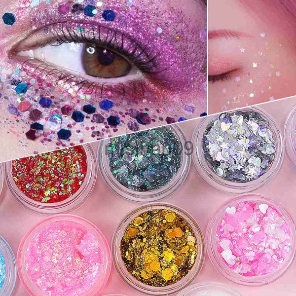 

other makeup 1pcs glitter glam eye sparkly glitter hair shimmer gel flash heart loose sequins glitter eyeshadow party face body decoration j