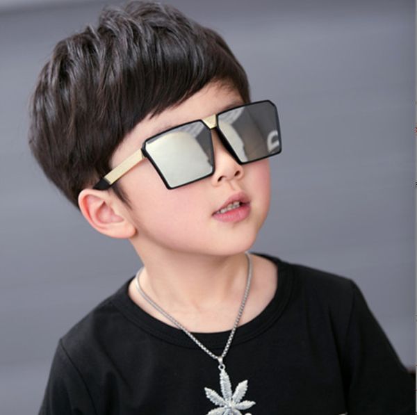 

kids' sunblock oversize square kids girls baby boys festival punk uv400 glasses children sol masculino 230718, Blue