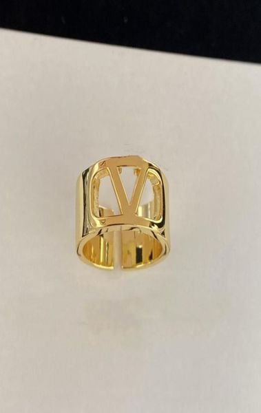 

fashion designer ring gold ring luxury jewelry letter rings engagements for women love ring v brands necklaces with box whole 5621639, Slivery;golden