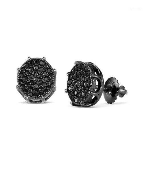 

stud earrings zircon for women goldsilver color earring men flower bud clear cz out jewelry accessory gift box19092380, Golden;silver