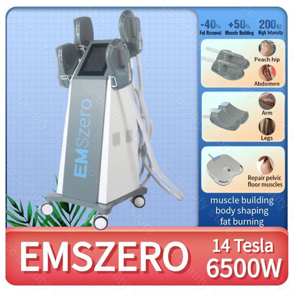 

2023 dls-emslim 14 tesla muscle building emszero neo fat removal body slimming butt build sculpt machine for beauty salon