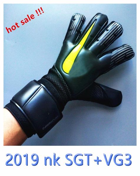 

nk sports gloves sgtvg3 breatherable goalkeeper gloves 4mm contact latex antiskid goalkeeper gloves luva de goleiro wholesal7043534, Black