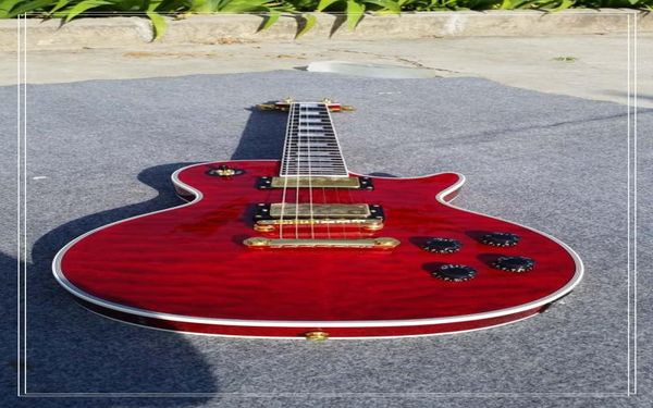 

custom shop cherry red electric guitar chinese guitar guitar a12 4839531