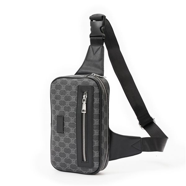 

waist bags fashion men's bag luxury brand designer single shoulder chest leather male crossbody pack street small sling p230717