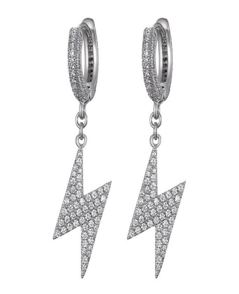 

high quaity gold silver colors ice out cz cubic light earrings hoops for girls women hip hop jewlery nice gift for friend7936999, Golden;silver