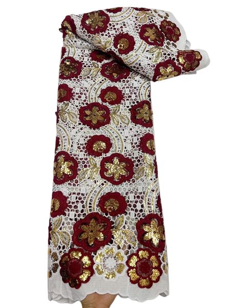 

milk cords lace fabric 5 yards african women wedding dress embroidery sewing party clothing nigerian textile female evening dinner gown 2023, Black;white