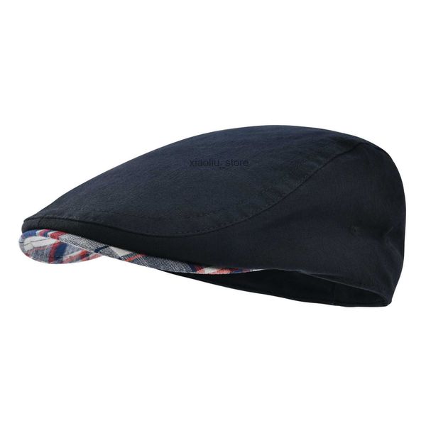 

newsboy hats jangoul mens flat cap soft vintage linen hats casual retro newsboy hat beret for male driving ivy hats summer autumn hkd230718, Blue;gray