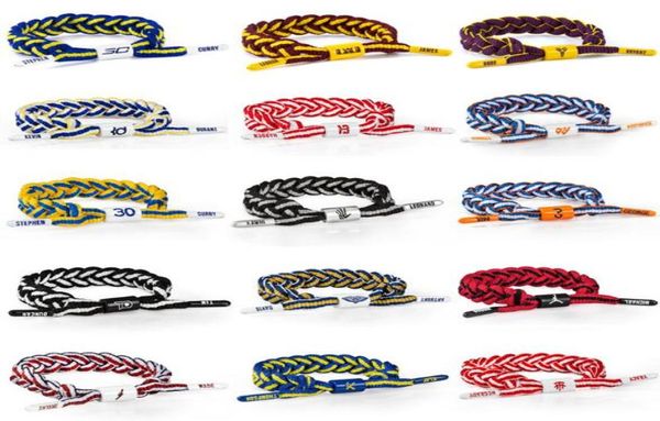 

handmade woven sports shoelace rope bracelet bracelets adjustable braided wristband for basketball star8955224, Golden;silver