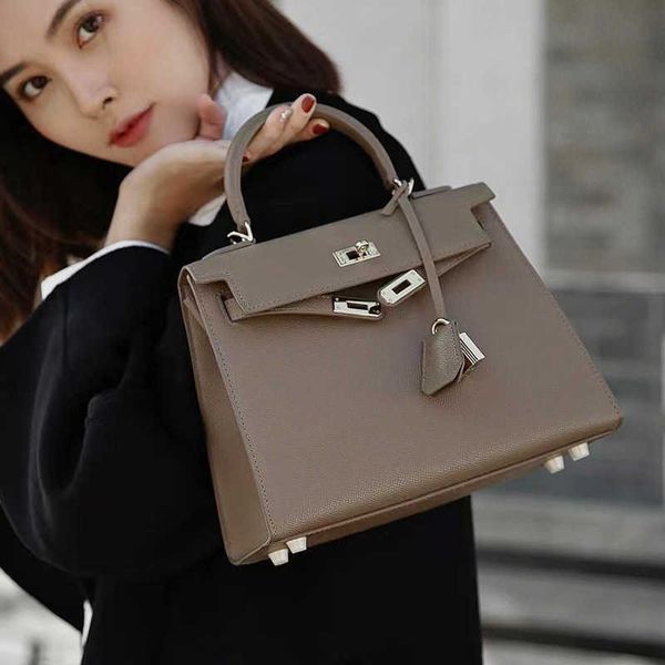 

original designer kelys tote bag leather palm genuine pattern bag for women 2023 new mini small advanced one shoulder cross body women'