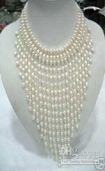 

charming new style tahitian white pearls lady necklace0122322226, Black