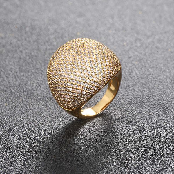 

hip hop copper zircon star ring men's jewelry, Silver