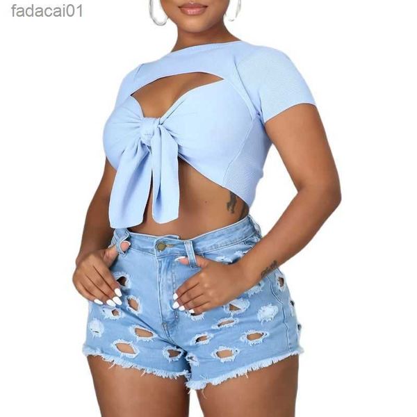 

2023 new high waist ripped denim shorts for women fashion high stretch jeans shorts female summer shorts s2xl l230621, White;black