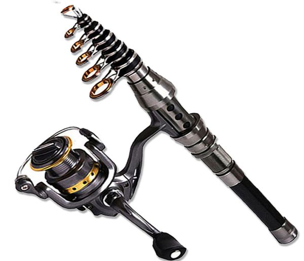 

15m24m telescopic fishing rod combo and fishing reel full kit wheel portable travel fishing rod spinning fishings rods combo7622523