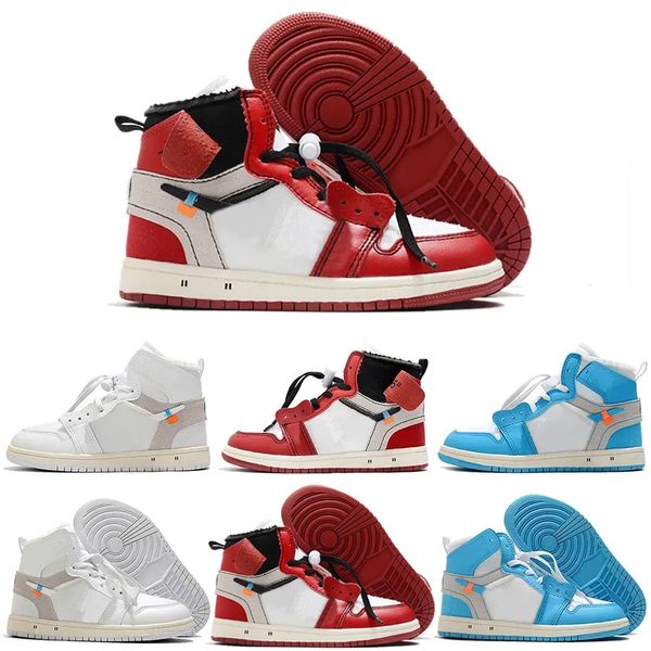 

2023 children kids shoes 1 unc homage to home royal blue big kid men designer boy youth basketball shoe travi, Black