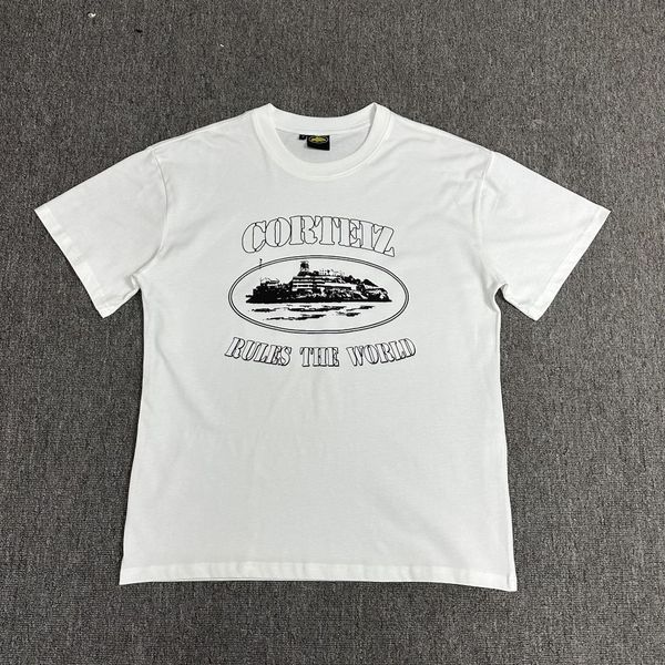 

demon island men casual t shirt summer letter printing short sleeve american fashion fashion brand hip hop street style round neck couple to, White;black