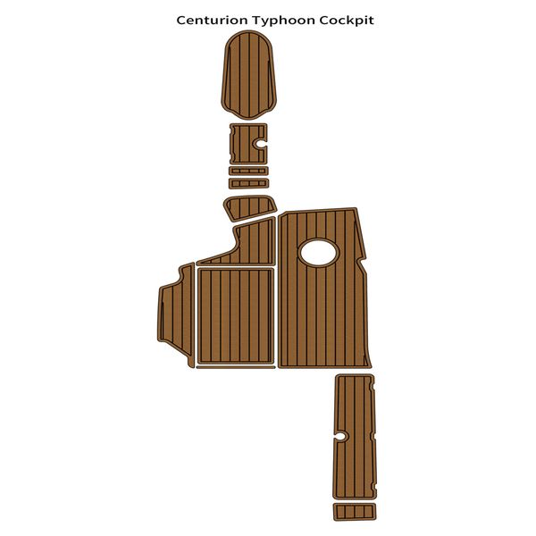 

centurion typhoon cockpit mat boat eva faux foam teak deck floor pad flooring