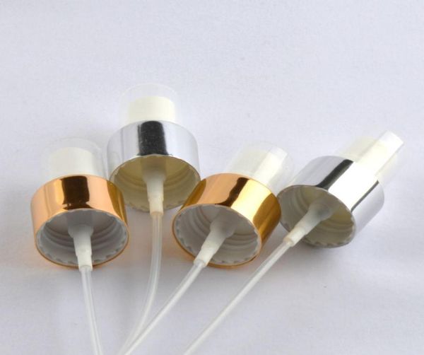 

18 20 24 410 silver gold aluminum collar mist sprayer perfume pumps pump fine sprayer 100pclot6129610